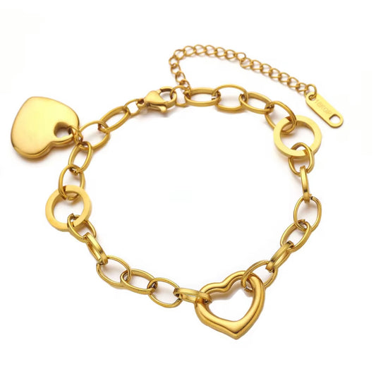 Gold Heart Bracelet