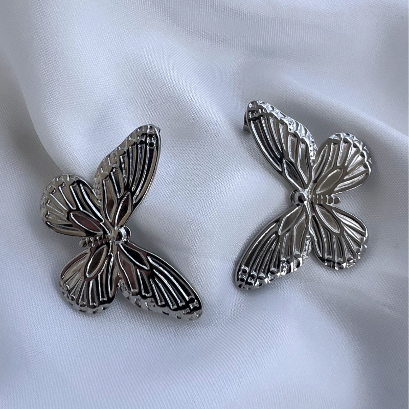 Butterfly Silver Earrings